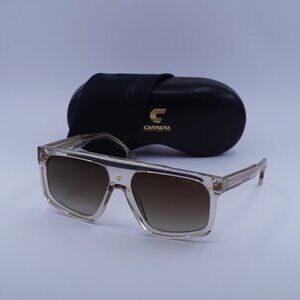 CARRERA 1061/S 010A HA Square Sunglasses - Beige/Brown Gradient